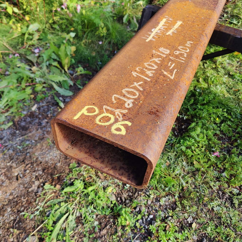 RHS 220x120x10, pituus 190cm